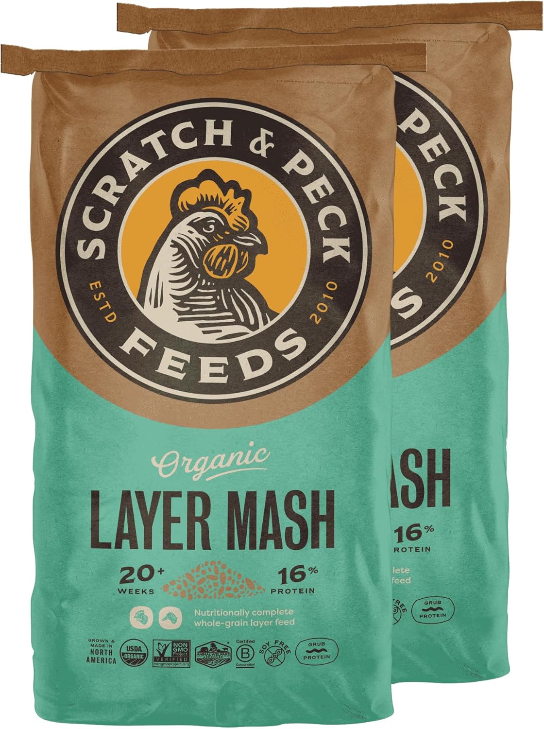 What are the types of chicken food?